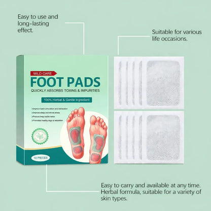 Japanese Style Herbal Foot Patches – Overnight Foot Care & Wellness Patches