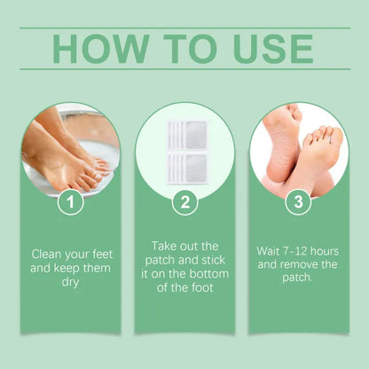Japanese Style Herbal Foot Patches – Overnight Foot Care & Wellness Patches