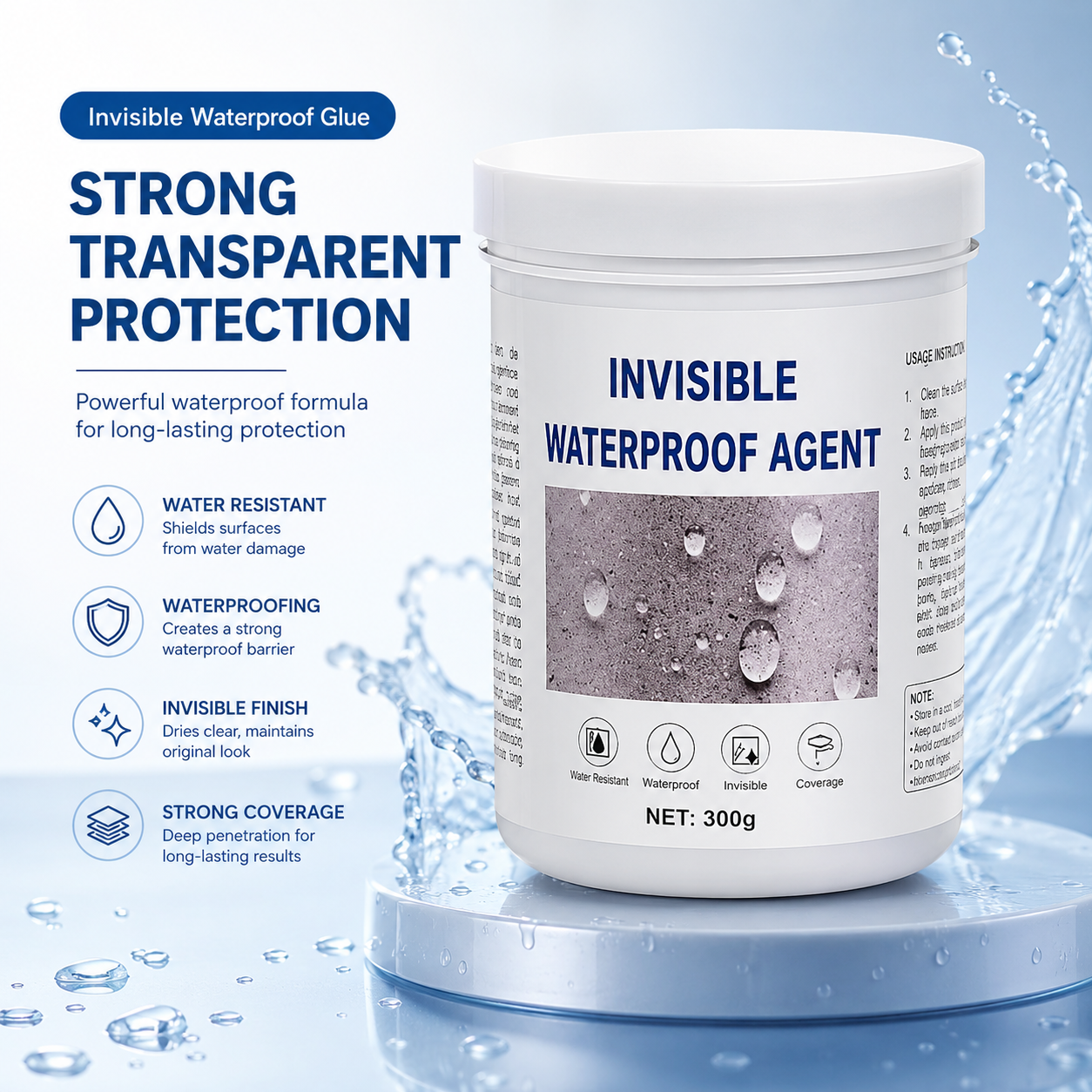 Invisible Waterproof Glue – Clear Leak-Sealing Adhesive for Home Repairs