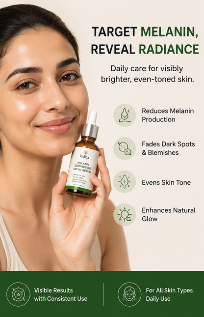 Melanin Correcting Facial Serum – For Dark Spots, Pigmentation & Uneven Skin Tone